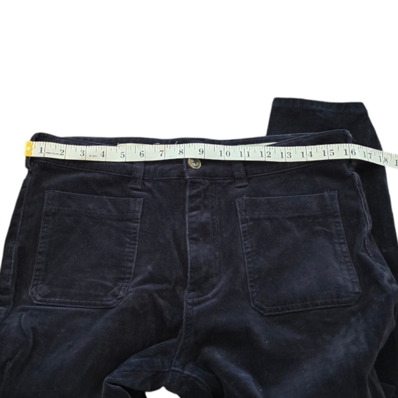 pilcro Corduroy Utility Pants Trousers, Black Patchwork Style, Casual‎ Everyday - Picture 6 of 13